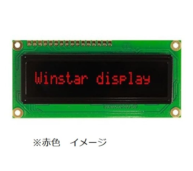 画像2: WEH002004ARPP5N00000(OLED_キャラクタ_20*4_赤) (2)